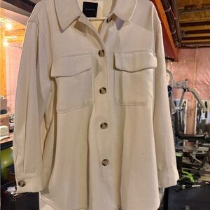 Dynamite Women's Utility Jacket in Cream